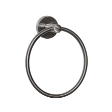 HOMEnhancements 20205 - Modern Round Towel Ring - Satin Nickel