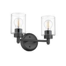 HOMEnhancements 21417 - Mincio 2-Light Clear Glass Vanity - MB