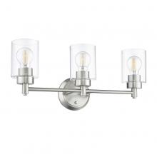 HOMEnhancements 21420 - Mincio 3-Light Clear Glass Vanity - NK