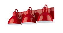 HOMEnhancements 70409 - Vivio Gia 3-Light Vanity - Glossy Red