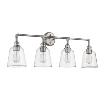 HOMEnhancements 70082 - Vivio Milla 4-Light Vanity - Brushed Nickel