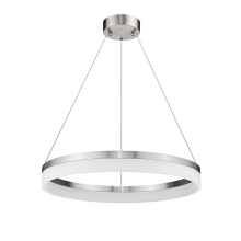 HOMEnhancements 70172 - Vivio Elio 24" 35W LED Halo Acrylic Lens Pendant Brushed Nickel