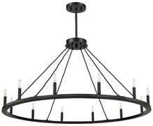 HOMEnhancements 20673 - 12 Light 48" Big Ring Single Tier Chandelier - MB T6-3K Lamps Included