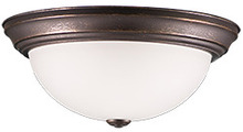 HOMEnhancements 16248 - Laredo - 1-Light White Glass Ceiling Dome - RB