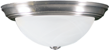 HOMEnhancements 14319 - Laredo 2-Light White Glass Ceiling Dome - NK