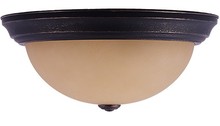 HOMEnhancements 15279 - Laredo- 3-Light Tea Stained Ceiling Dome - RB