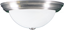 HOMEnhancements 16683 - Laredo- 3-Light White Glass Ceiling Dome - NK