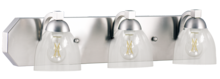 HOMEnhancements 19211 - Special Order 3-Light Contemporary Vanity - NK Clear Glass