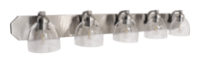 HOMEnhancements 19205 - Special Order 5-Light Contemporary Vanity - NK Clear Glass