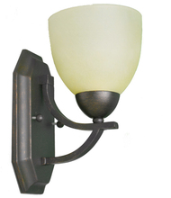 HOMEnhancements 17873 - Victoria 1-Light Wall Sconce - RB Tea Stain Glass