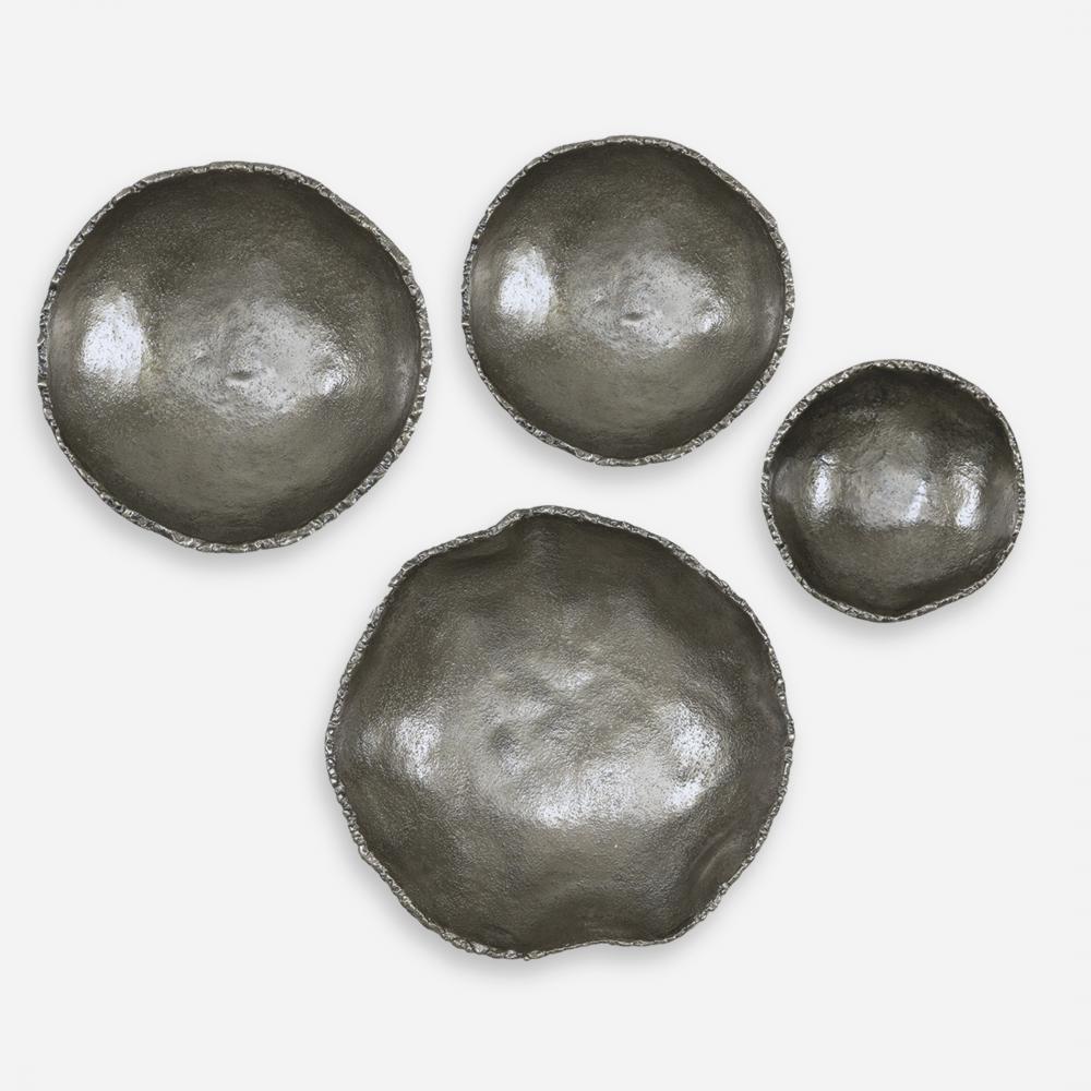 Uttermost Lucky Coins Nickel Wall Decor, Set/4