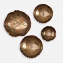 Uttermost 04299 - Uttermost Lucky Coins Brass Wall Bowls, S/4