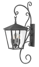 Hinkley 1436DZ - Large Wall Mount Lantern with Scroll