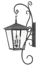 Hinkley 1439DZ - Extra Large Wall Mount Lantern with Scroll