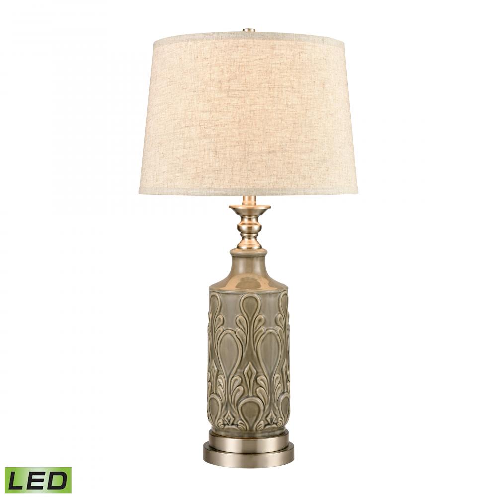 Strangford 32'' High 1-Light Table Lamp - Gray - Includes LED Bulb
