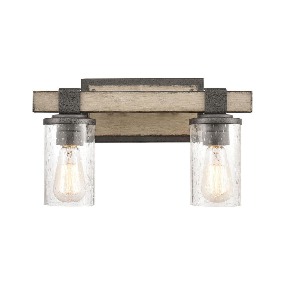 Annenberg 15'' Wide 2-Light Vanity Light - Anvil Iron