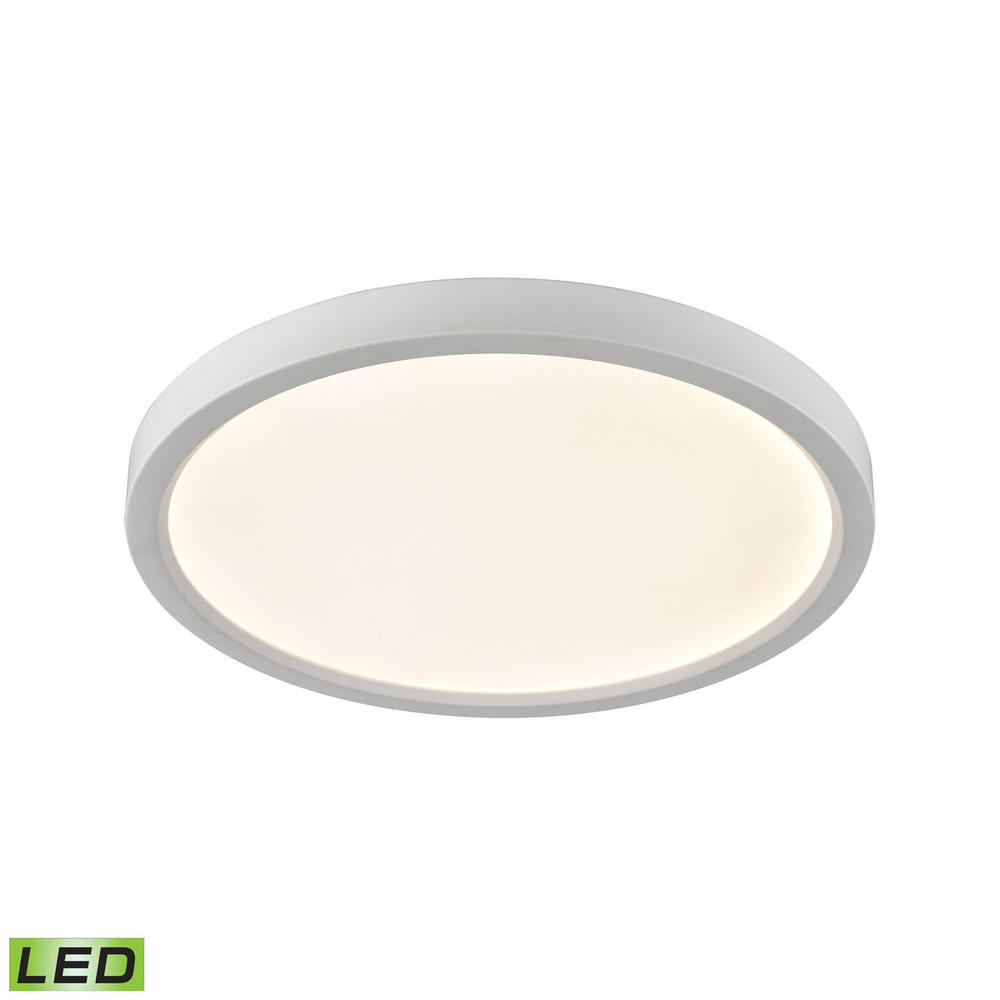 Thomas - Titan 15'' Wide Integrated LED Round Flush Mount - White