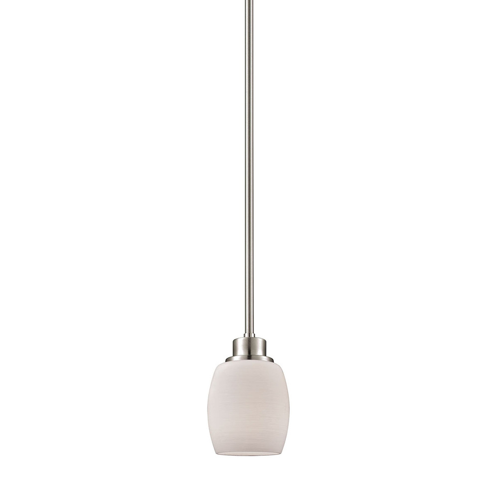 Thomas - Casual Mission 5'' Wide 1-Light Mini Pendant - Brushed Nickel