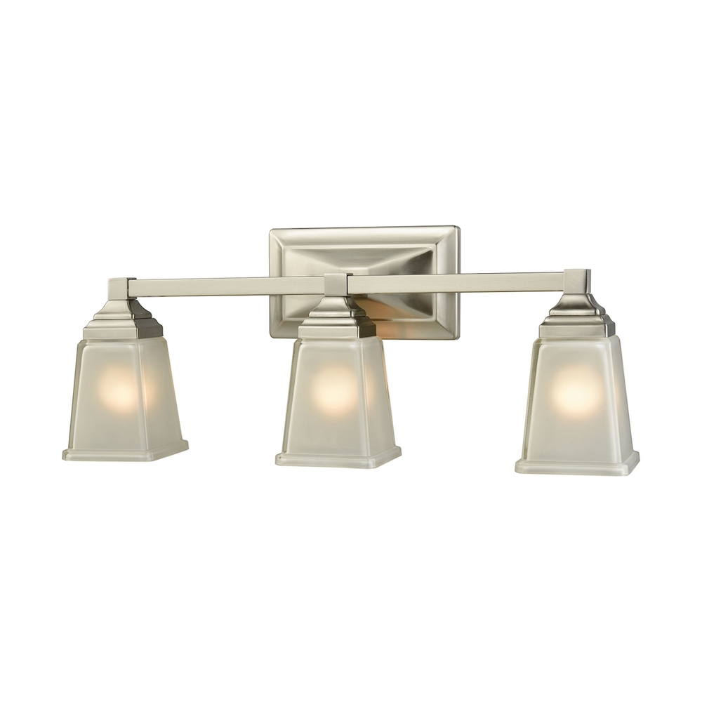 Thomas - Sinclair 22'' Wide 3-Light Vanity Light - Brushed Nickel