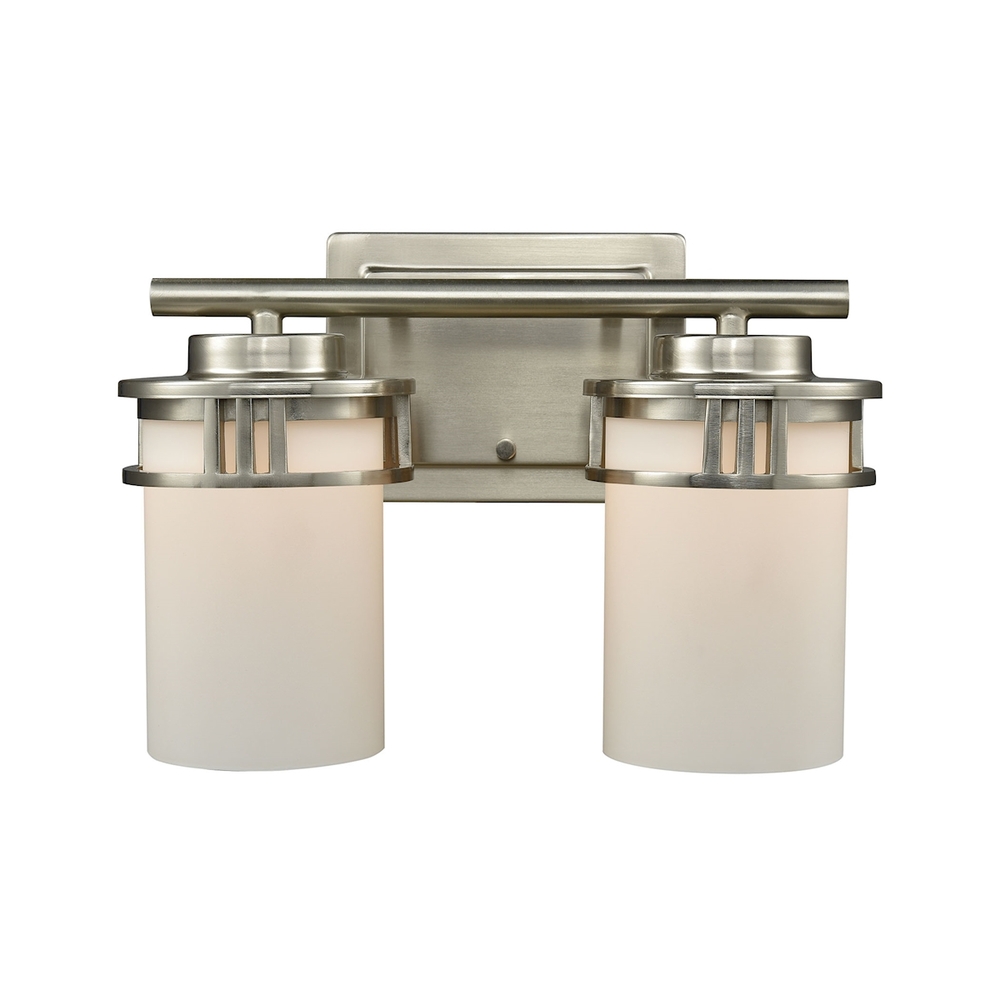 Thomas - Ravendale 12'' Wide 2-Light Vanity Light - Brushed Nickel