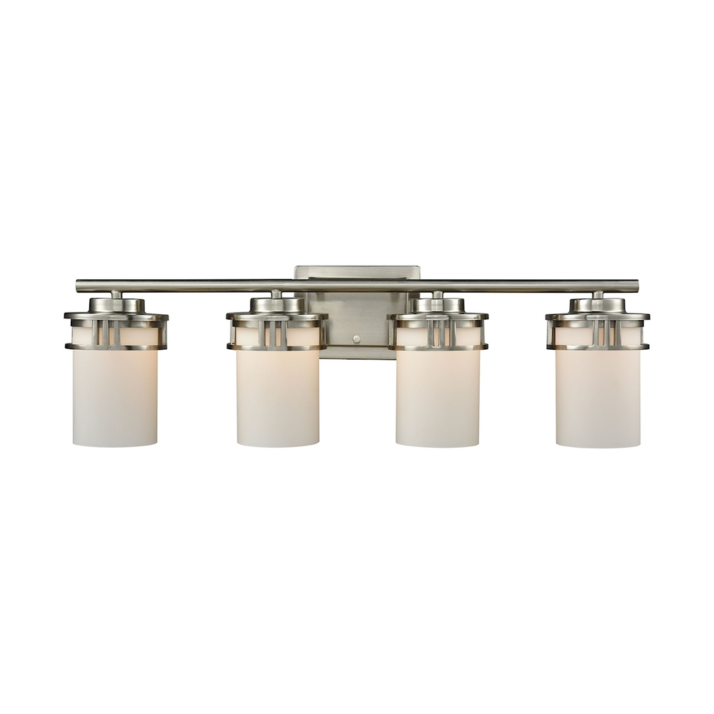 Thomas - Ravendale 27'' Wide 4-Light Vanity Light - Brushed Nickel