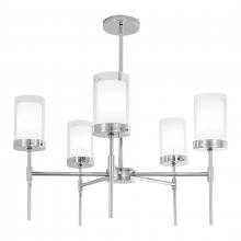 ELK Home 8971-PN-CL - Kimberly 27'' Wide 5-Light Chandelier - Polished Nickel