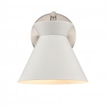 ELK Home 89820/1 - Forme 7'' Wide 1-Light Vanity Light - White with Brushed Nickel