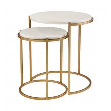 ELK Home S0115-11769/S2 - Solen Accent Table - Set of 2 - Aged Gold