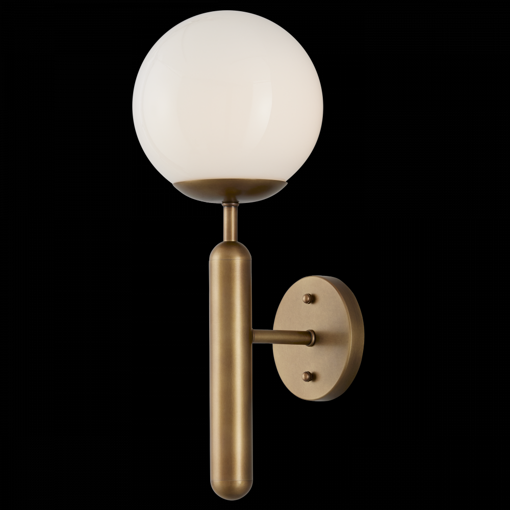 Barbican Single-Light Brass Wall Sconce