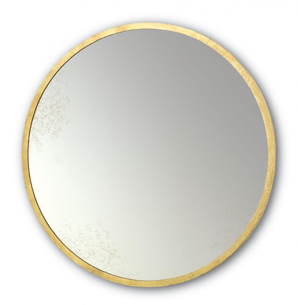 Aline Gold Round Mirror