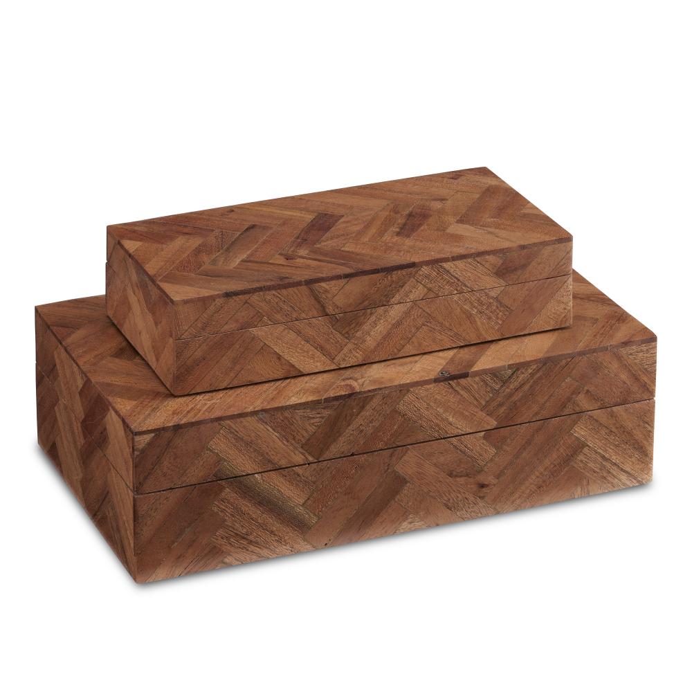 Alfeo Wood Box Set of 2