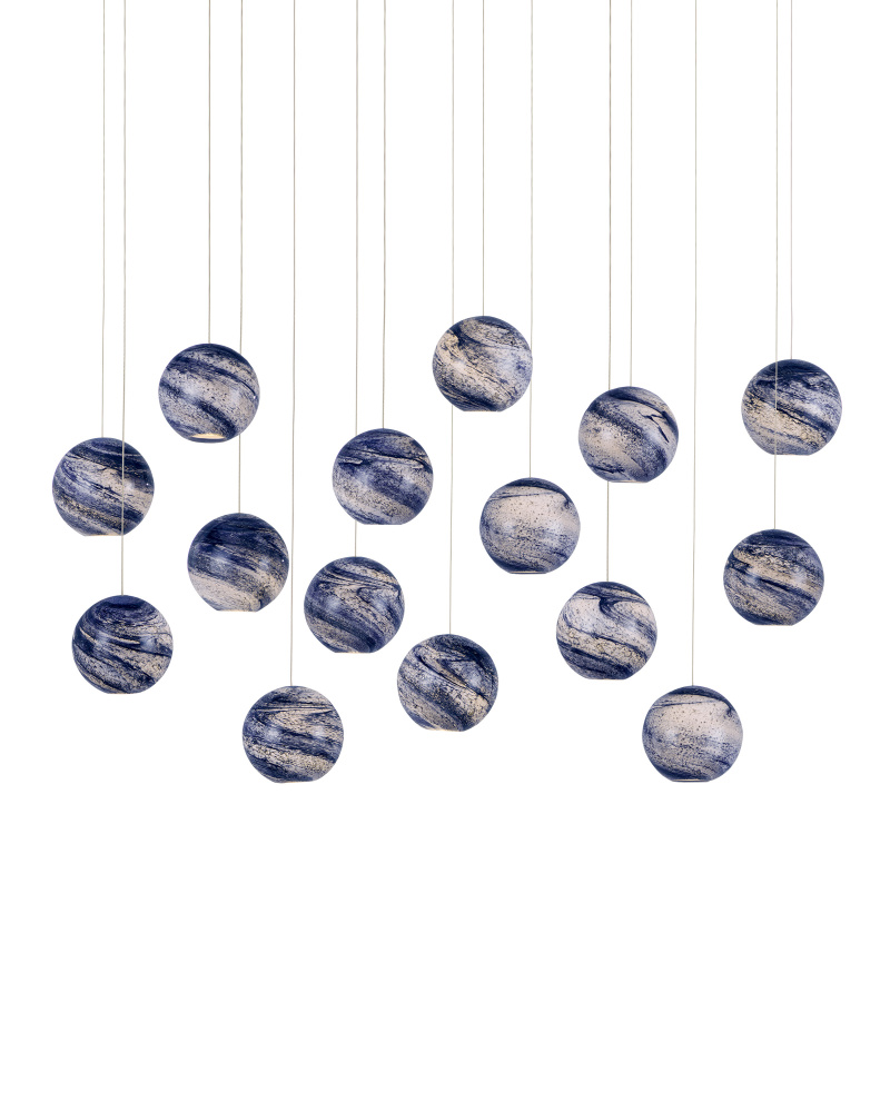 Palatino 15-Light Linear Multi-Drop Pendant