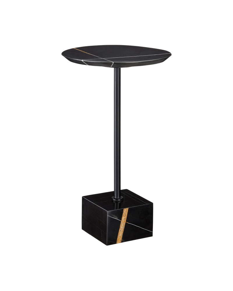 Prado Black Marble Drinks Table