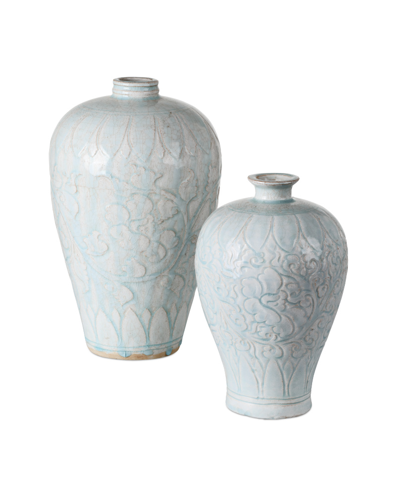 Nanjing Light Blue Vases Set of 2