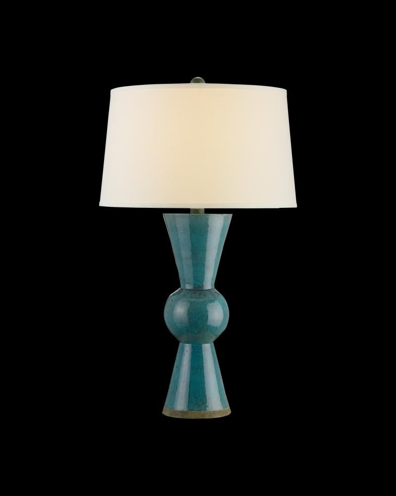 Upbeat Teal Table Lamp