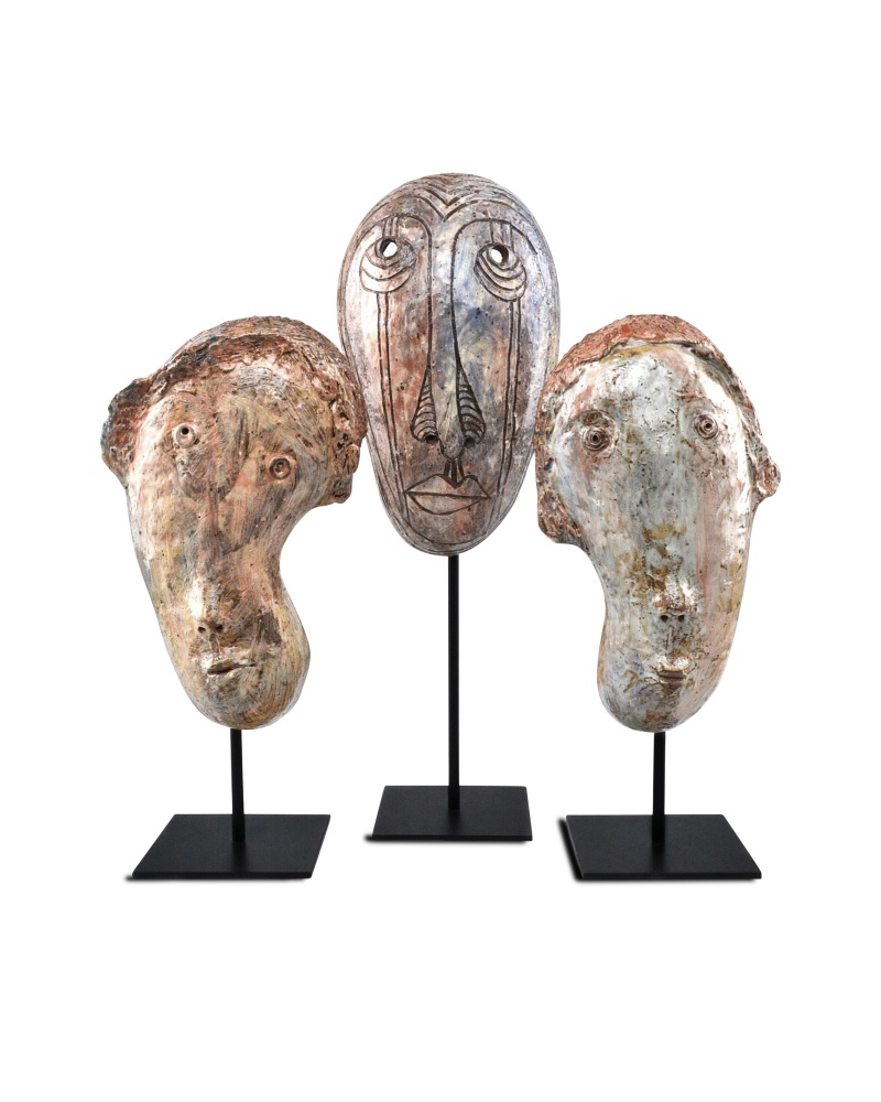 Glazed Masks Set of 3