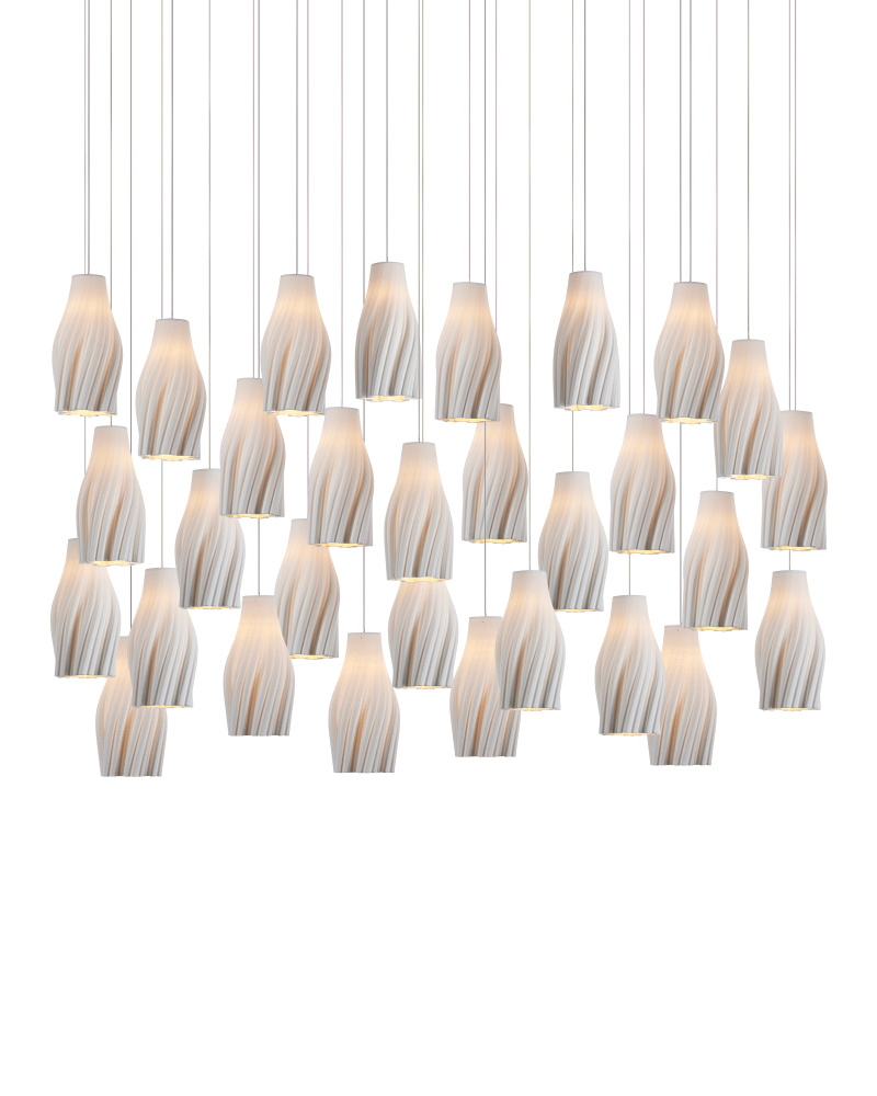 Posh 30-Light Linear Multi-Drop Pendant