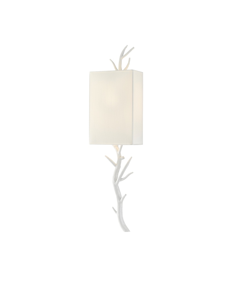 Baneberry White Wall Sconce, Right