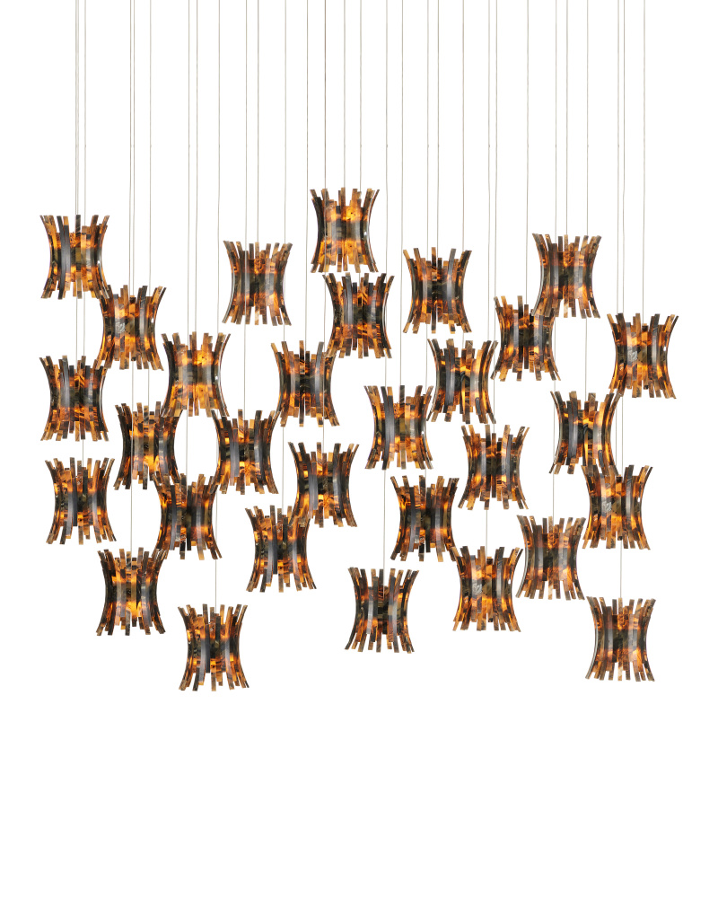 Alsop 30-Light Linear Multi-Drop Pendant