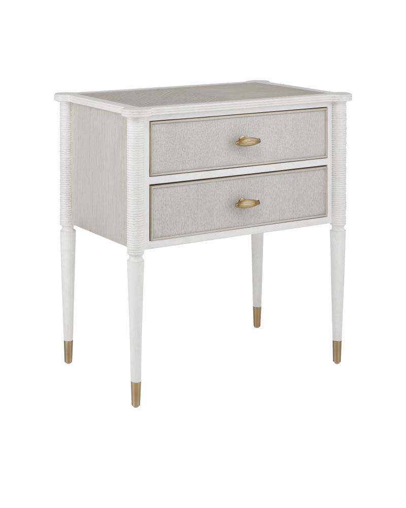Aster White Nightstand