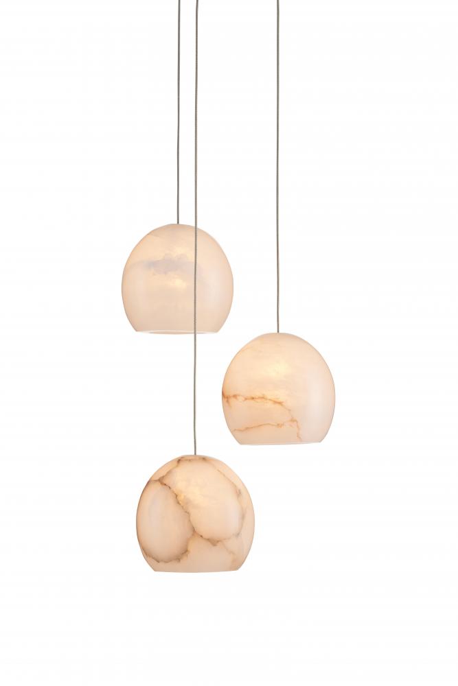 Lazio 3-Light Round Multi-Drop Pendant