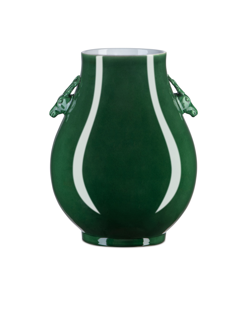 Imperial Green Deer Ears Vase