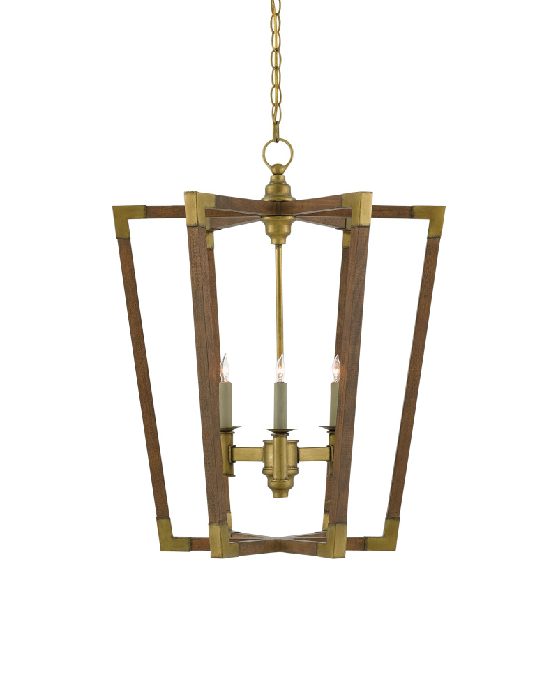 Bastian Medium Chestnut Lantern