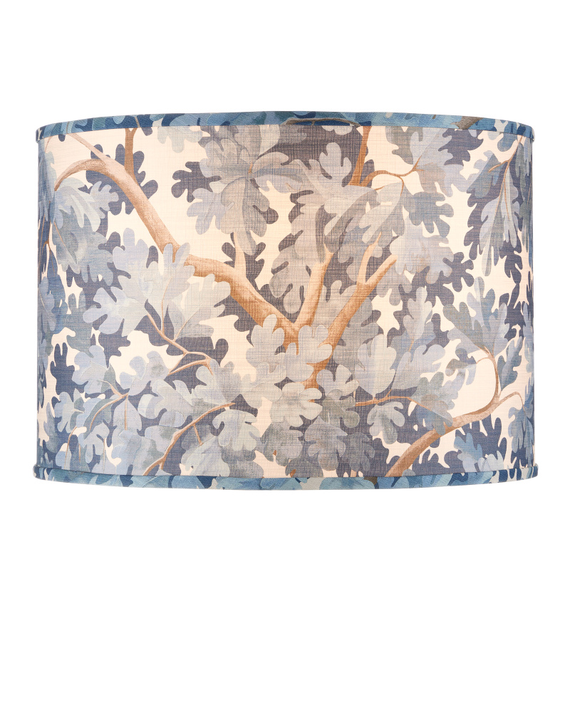 Woodland Blue Large Drum Lamp Shade
