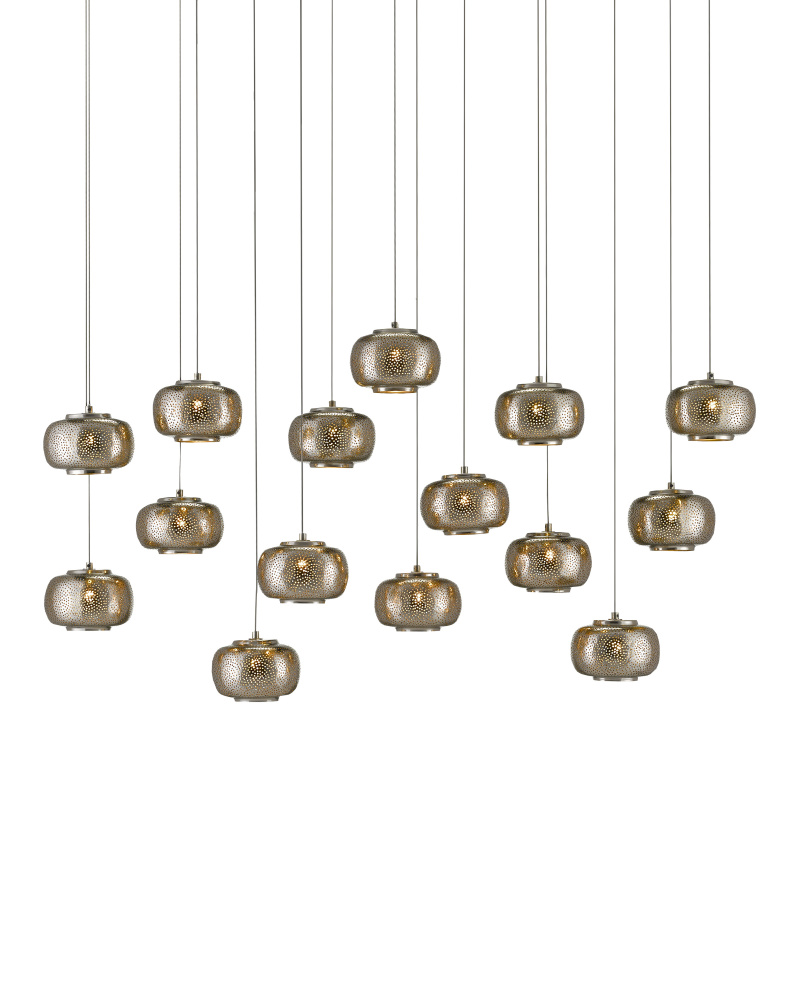 Pepper 15-Light Linear Multi-Drop Pendant