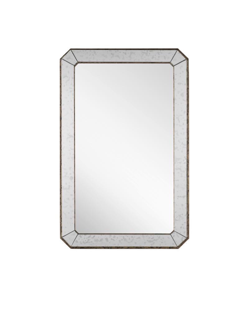 Antiqued Rectangular Mirror
