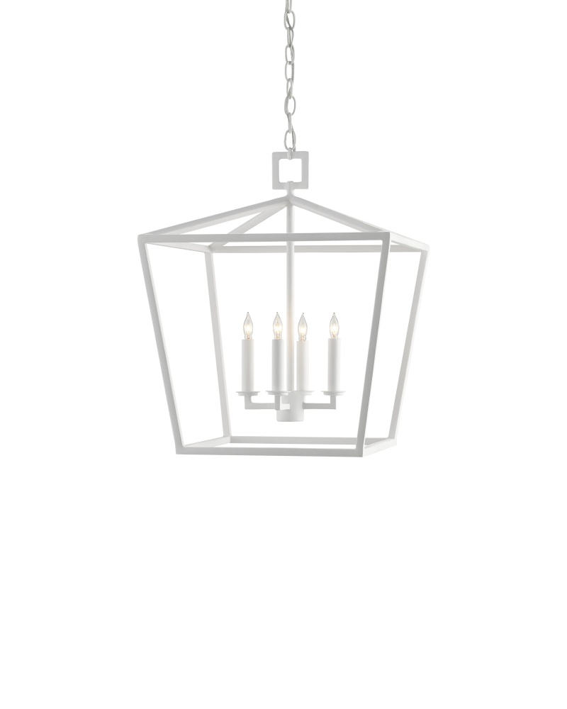 Denison Medium White Lantern