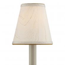 Currey 0900-0015 - Marble Paper Tapered Chandelier Shade - Cream/Gold