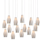 Currey 9000-1274 - Posh 15-Light Linear Multi-Drop Pendant