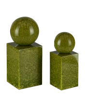 Currey 1200-1027 - Nova Green Object Set of 2